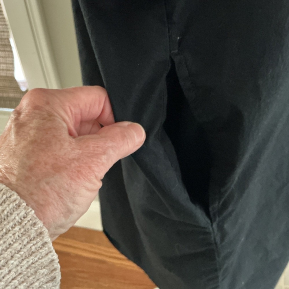 Old Navy Black Button Up t Short Sleeve Pockets Oversized XL‎ trapeze dress - Picture 3 of 8